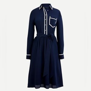NWT J Crew Silk Shirt Dress